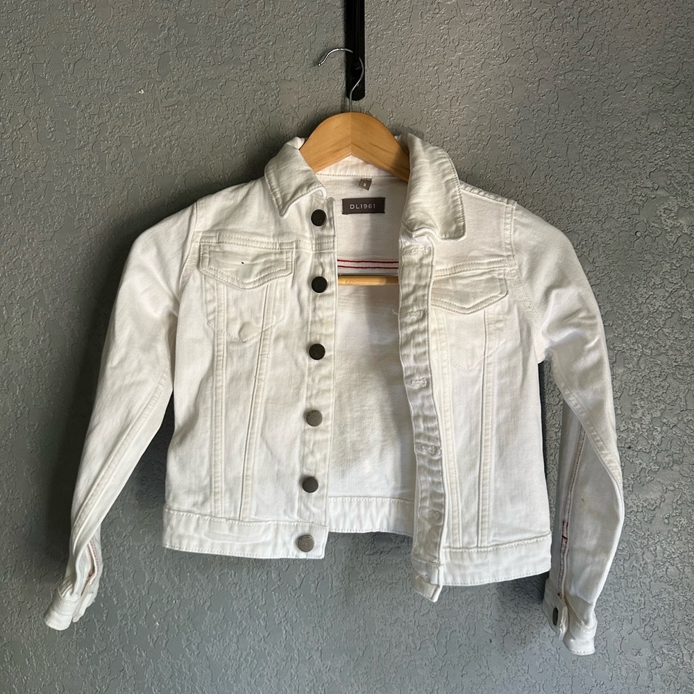 DL1961 Kids White Denim Jacket